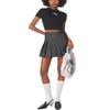 Toddler Grey Pleated Skirts School Uniform for Kids Cheer Skirt Skorts with Shorts Draculaura Cosplay 3 view 4