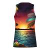 NaRHbrg Palm Tree Tanks Tops for Mens Cool Printed Graphic Sleeveless Tank Top Muscle Shirt for Workout Gym Jogging view 3