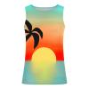 NaRHbrg Palm Tree Tanks Tops for Mens Cool Printed Graphic Sleeveless Tank Top Muscle Shirt for Workout Gym Jogging view 3