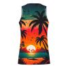 NaRHbrg Palm Tree Tanks Tops for Mens Cool Printed Graphic Sleeveless Tank Top Muscle Shirt for Workout Gym Jogging view 2