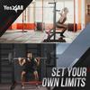 Yes4All Adjustable Barbell Rack, Multi-Function Squat Rack, Weight Lifting Home Gym, Dip Bar Station, Bench Press Rack Stand, Weight Plate Storage, Capacity Up to 550LBS view 2