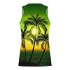 NaRHbrg Palm Tree Tanks Tops for Mens Cool Printed Graphic Sleeveless Tank Top Muscle Shirt for Workout Gym Jogging view 3