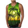 NaRHbrg Palm Tree Tanks Tops for Mens Cool Printed Graphic Sleeveless Tank Top Muscle Shirt for Workout Gym Jogging view 1