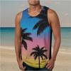 NaRHbrg Palm Tree Tanks Tops for Mens Cool Printed Graphic Sleeveless Tank Top Muscle Shirt for Workout Gym Jogging view 4
