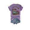 I Got A Heart Like A Truck Tank Top Print Heart Shirt Country Western Shirts for Women Vintage V Neck T-Shirt Casual Tee Shirt Fun Print T Purple Western Cowboy Sunset T-Shirt view 3