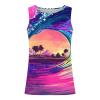 NaRHbrg Palm Tree Tanks Tops for Mens Cool Printed Graphic Sleeveless Tank Top Muscle Shirt for Workout Gym Jogging view 2