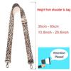 Hibate Universal Replacement Shoulder Strap for Women's Handbags - Wide 3.8cm Crossbody Bag Straps - Leopard_A view 3