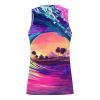 NaRHbrg Palm Tree Tanks Tops for Mens Cool Printed Graphic Sleeveless Tank Top Muscle Shirt for Workout Gym Jogging view 3