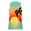NaRHbrg Palm Tree Tanks Tops for Mens Cool Printed Graphic Sleeveless Tank Top Muscle Shirt for Workout Gym Jogging view 4