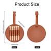 CHGCRAFT 2 Colors PU Leather Golf Tee Holder Golf Tee Holder for Bag Belt Round Golf Tees Storage Bags Gift for Golfer Men Women, 150~177mm Length, Black and Brown view 2