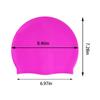 2pcs Kids Swim Cap Silicone Swim Cap for Boys Girls Swimming Caps for Kids Age 3-15 Waterproof Bath Silicone Shower Cap for Long Short Hair(Rose Red, Purple) view 2