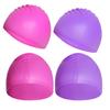 2pcs Kids Swim Cap Silicone Swim Cap for Boys Girls Swimming Caps for Kids Age 3-15 Waterproof Bath Silicone Shower Cap for Long Short Hair(Rose Red, Purple) view 4