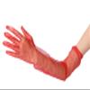 Aniler Women's 21'' Tulle Long Wedding Bridal Elbow Length Sheer Opera Party Gloves (Khaki, 21" Length) view 2