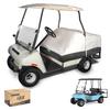 10L0L Waterproof Golf Cart Seat Cover, Universal for Yamaha EZGO Club Car 2+2 Seats Rain Covers | 600D Oxford Golf Cart Seat Protective Covers | Rain & Dust Protection | Easy On/Off for Daily Use view 1