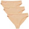 Sanstrong 3 Packs Ballet Underwear High Cut Gymnastics Seamless Dance Underpants Nude Briefs for Womens and Girls view 1