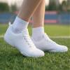 BAXINIER Girls White Cheerleading Shoes Breathable Youth Cheer Competition Sneakers Athletic Training Dance Tennis Walking Shoes - White 3 Big Kid view 2