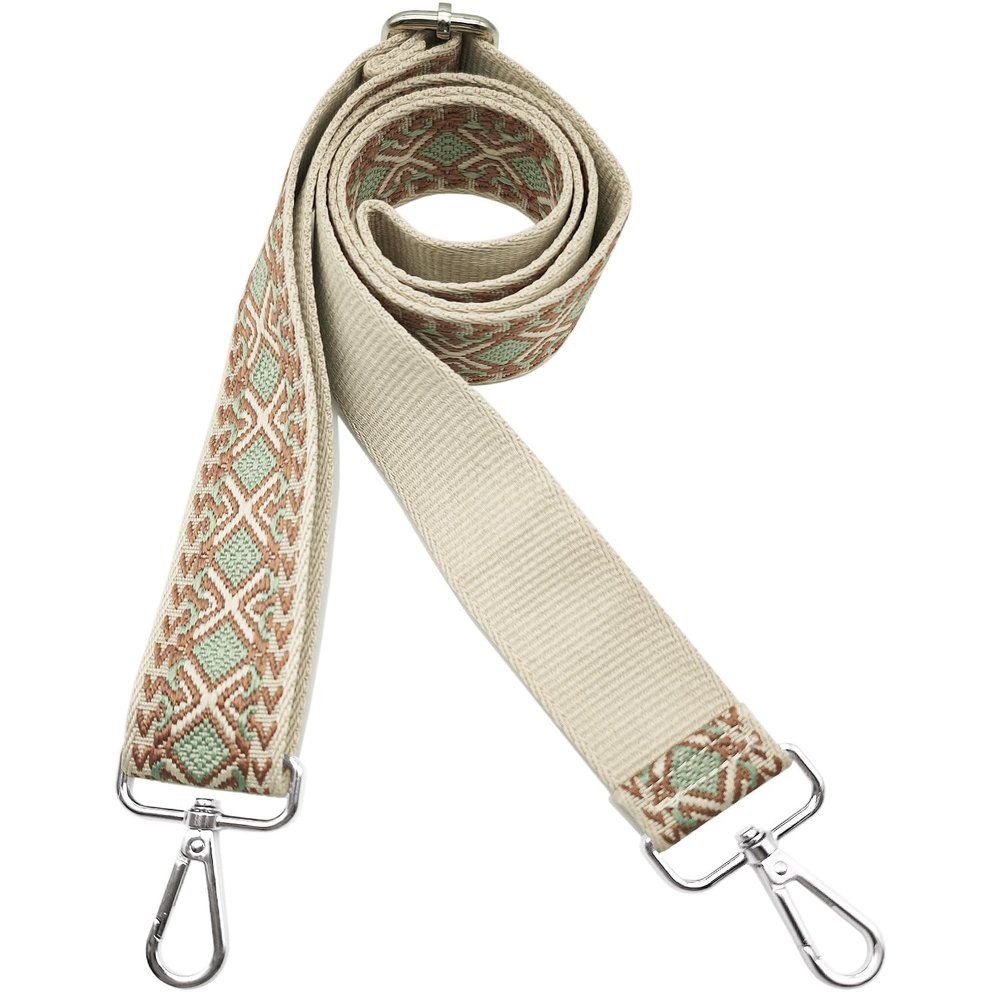 Hibate Universal Replacement Shoulder Strap for Women's Handbags - Wide 3.8cm Crossbody Bag Straps - Diamond_Green