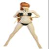 1:6 Scale Black Female Underwear Bikini Set for 12" Body (only Bikini) view 1