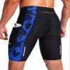 Men's Bike Shorts 3D Padded Cycling Road Biking Underwear Mountain Riding Biker Bicycle UPF 50+ Cycle Shorts Zipper Pockets(Black/Blue Arrow,M) view 1