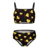 I Love Softball Heart Girl's Two Piece Swimsuit Beach Sport Swimwear Bikini Set Bathing Suit 6-7Y110cm view 1