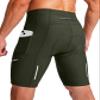 Men's Bike Shorts 3D Padded Cycling Road Biking Underwear Mountain Riding Biker Bicycle UPF 50+ Cycle Shorts Zipper Pockets(Olive Green,M) view 1