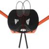 Portable Badminton Net Set Storage Box Base with 2 Battledores 2 Shuttlecocks Large, Orange view 4
