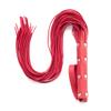 JiaNisAdrA Black Leather Integrated Tassel Whip Bright Leather Whip,Whip, Horse Riding Crop, Role-Playing Props, (Red Leather) view 2