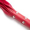 JiaNisAdrA Black Leather Integrated Tassel Whip Bright Leather Whip,Whip, Horse Riding Crop, Role-Playing Props, (Red Leather) view 3
