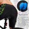 Men's Bike Shorts 3D Padded Cycling Road Biking Underwear Mountain Riding Biker Bicycle UPF 50+ Cycle Shorts Zipper Pockets(Black/Green Polygon,L) view 4