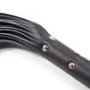 JiaNisAdrA Black Leather Integrated Tassel Whip Bright Leather Whip,Whip, Horse Riding Crop, Role-Playing Props, (Black Corium) view 3