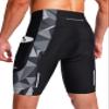 Men's Bike Shorts 3D Padded Cycling Road Biking Underwear Mountain Riding Biker Bicycle UPF 50+ Cycle Shorts Zipper Pockets(Black/Dark Gray Triangle,XL)