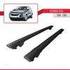 Compatible with Hyundai ix35 2 (LM) 2010-2015 Hook Model Car Roof Rack Cross Bar Black Aluminium 2 Bars view 4