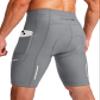 Men's Bike Shorts 3D Padded Cycling Road Biking Underwear Mountain Riding Biker Bicycle UPF 50+ Cycle Shorts Zipper Pockets(Light Grey,XXL)