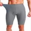 Men's Bike Shorts 3D Padded Cycling Road Biking Underwear Mountain Riding Biker Bicycle UPF 50+ Cycle Shorts Zipper Pockets(Light Grey,XXL) view 3