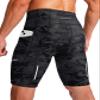 Men's Bike Shorts 3D Padded Cycling Road Biking Underwear Mountain Riding Biker Bicycle UPF 50+ Cycle Shorts Zipper Pockets(Camo Black,S) view 1