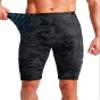 Men's Bike Shorts 3D Padded Cycling Road Biking Underwear Mountain Riding Biker Bicycle UPF 50+ Cycle Shorts Zipper Pockets(Camo Black,S) view 3