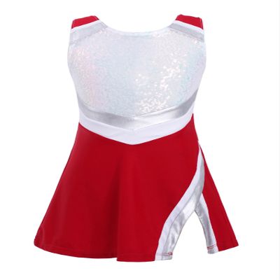YEAHDOR Kids Girls Tennis Golf Dress Set with Shorts Racerback Tank Tops and Tennis Skirt Skorts 2 Pieces Tracksuit Set Sequins Red 12
