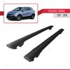 Compatible with Vauxhall Mokka A (J13) 2012-2016 Hook Model Car Roof Rack Cross Bar Black Aluminium 2 Bars view 4