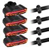 USUPERINK Bike Tail Light with Upgraded Remote Control, Bike Brake Light Turn Signals, USB Rechargeable Remote Bicycle Rear Light - 6 Light Modes, IP54 Waterproof. Auto On/Off, Anti-Theft, Horn (4Set) view 1