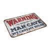 Abipuir Fall Door Mats for Outside Entry Warning Man Cave My Cave,My Rules Rug Mat Shoes Rugs for Kitchen (Size : 65X90CM) view 4
