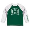 Vive La Fete University of Hawaii Rash Guards for Kids, Infants and Toddlers with College Logo - Polyester, Moisture Wicking Soft Fabric view 1