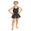 YEAHDOR Kids Girls Tennis Golf Dress Set Shorts Racerback Tank Tops and Tennis Skirt Skorts 2 Pieces Tracksuit Set Splicing Neck Black 8 view 2