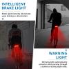 Bike Tail Light with Upgraded Remote Control, Bike Brake Light Turn Signals, USB Rechargeable Remote Bicycle Rear Light - 6 Light Modes, IP54 Waterproof. Auto On/Off, Anti-Theft, Horn (5Set) view 4