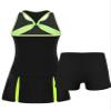 YEAHDOR Kids Girls Tennis Golf Dress Set Shorts Racerback Tank Tops and Tennis Skirt Skorts 2 Pieces Tracksuit Set Splicing Neck Black 6 view 4