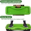 Portable Badminton Net Set Storage Box Base with 2 Battledores 2 Shuttlecocks,Green view 4