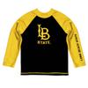 Vive La Fete California State University Long Beach Rash Guards for Kids, Infants and Toddlers with College Logo - Polyester, Moisture Wicking Soft Fabric view 1