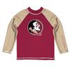 Vive La Fete Florida State University Seminoles Rash Guards for Kids, Infants and Toddlers with College Logo - Polyester, Moisture Wicking Soft Fabric view 1