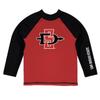 Vive La Fete San Diego State University Rash Guards for Kids, Infants and Toddlers with College Logo - Polyester, Moisture Wicking Soft Fabric view 1