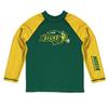 Vive La Fete North Dakota State University Rash Guards for Kids, Infants and Toddlers with College Logo - Polyester, Moisture Wicking Soft Fabric view 1