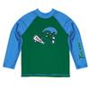 Tulane University Rash Guards for Kids, Infants and Toddlers with College Logo - Polyester, Moisture Wicking Soft Fabric view 1
